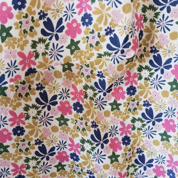 Liberty of London For Target Women's Floral Ruffle Neck Tank Top Size XL - Picture 3 of 13